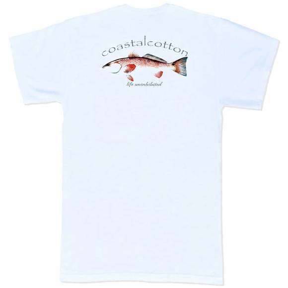COASTAL COTTON Shirts New Coastal Cotton Redfish Short Sleeve